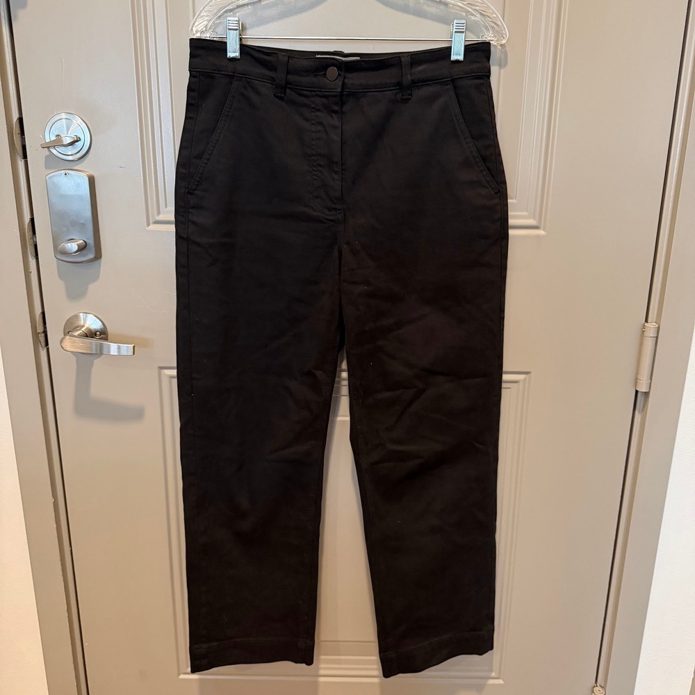 Everlane Cropped Straight Jeans Black‎ Size 8